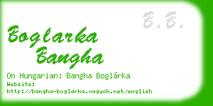 boglarka bangha business card